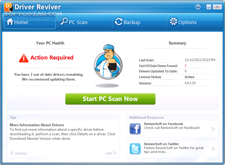 دانلود ReviverSoft Driver Reviver 5.43.2.2 - دانلود درایور ریوایو - سافت گذر