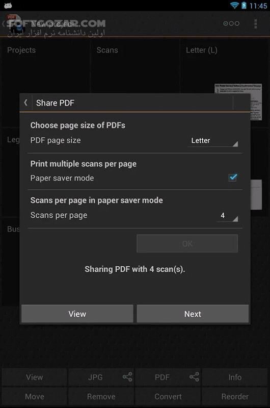 دانلود Droid Scan Pro 6.5.1 for Android +4.0 - دانلود اسکنر موبایل و ساخت PDF برای اندروید - سافت گذر