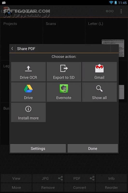 دانلود Droid Scan Pro 6.5.1 for Android +4.0 - دانلود اسکنر موبایل و ساخت PDF برای اندروید - سافت گذر