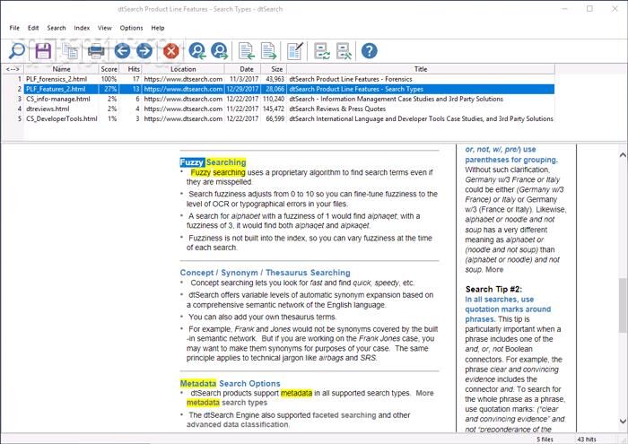دانلود DtSearch Desktop + Engine 2025.02 Build 8845 - دانلود جستجوی متن - سافت گذر