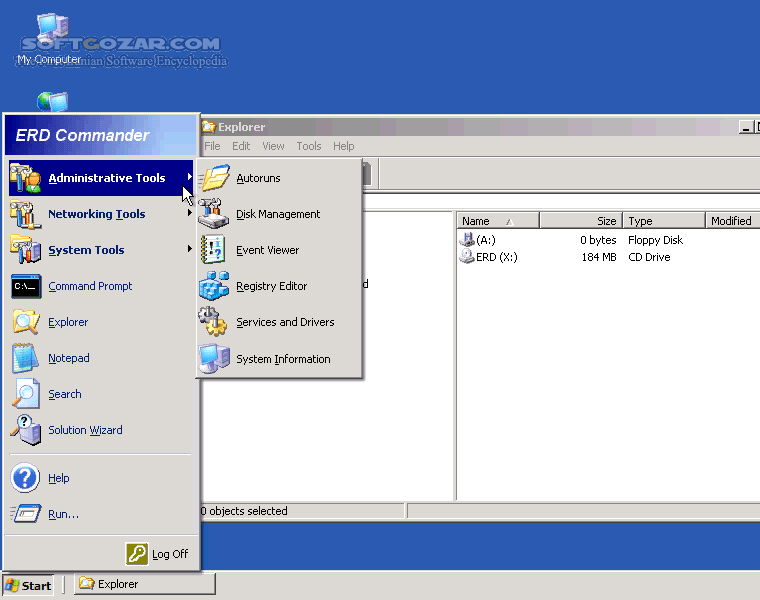 دانلود ERD Commander 5.0 - 6.0 - 6.5 x86/x64 - دانلود نسخه جدید ابزاری شناخته شده و معروف برای تعمیر ویندوز و بازگردانی آن - سافت گذر