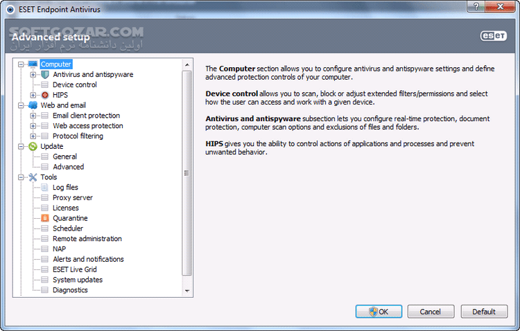 دانلود ESET Endpoint Antivirus 5.0.2272.7 x86/x64 - دانلود نود 32 اندپوینت آنتی ویروس 5 - سافت گذر