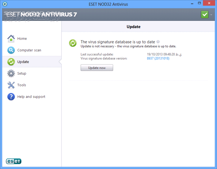 دانلود ESET NOD32 Antivirus 7.0.325.1 x86/x64 + (Update 12000) 2015-07-27 - دانلود نود 32 آنتی ویروس 7 - سافت گذر
