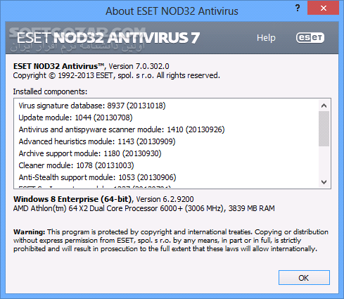 دانلود ESET NOD32 Antivirus 7.0.325.1 x86/x64 + (Update 12000) 2015-07-27 - دانلود نود 32 آنتی ویروس 7 - سافت گذر