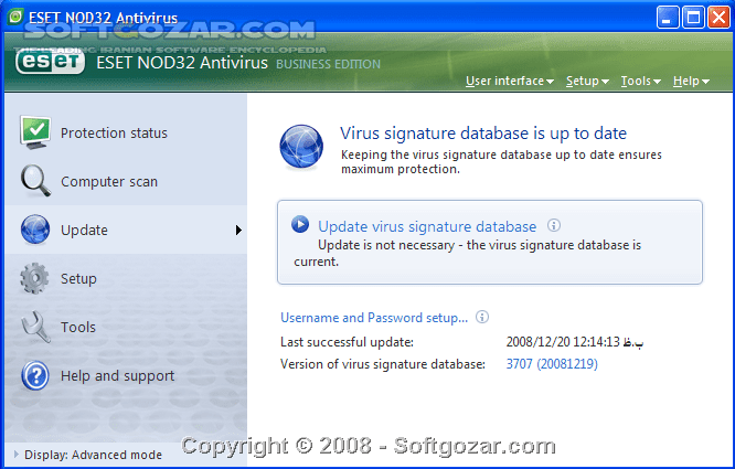 دانلود ESET NOD32 Antivirus / Smart Security Business Edition 3.0.695.0 x86/x64 (Update 12000) 2015-07-27 - دانلود نود 32 بیزینس 3 - سافت گذر