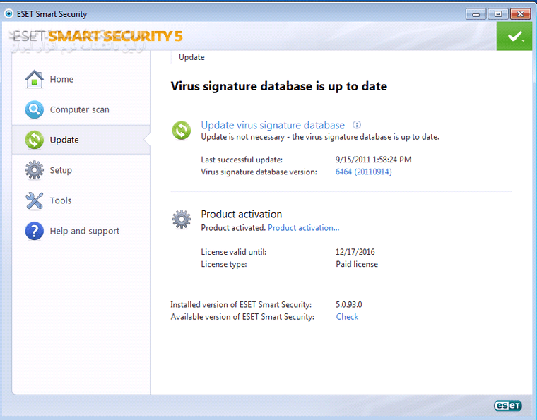 دانلود ESET Smart Security 5.2.15.1 x86/x64 (Update 12000) 2015-07-27 - دانلود نود 32 اسمارت سکوریتی 5 - سافت گذر