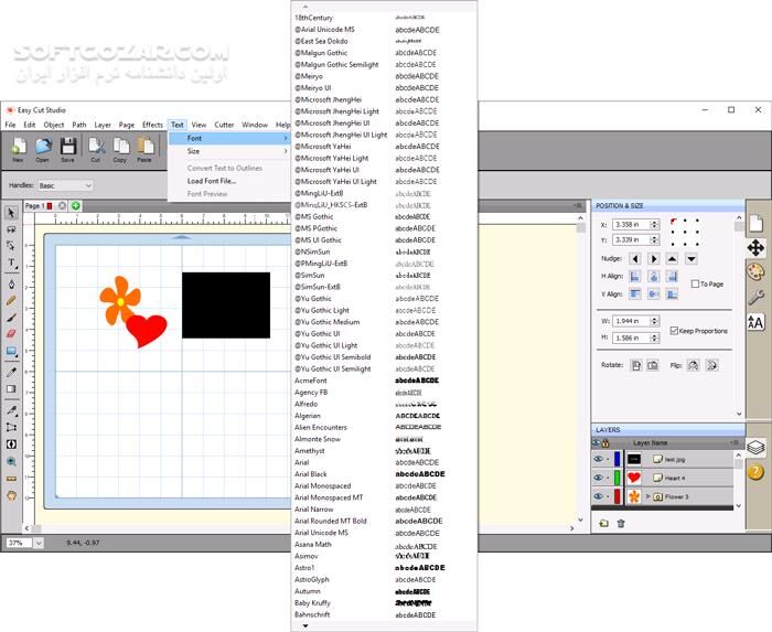 دانلود Easy Cut Studio 6.016 - دانلود طراحی و برش اَشکال گرافیکی - سافت گذر