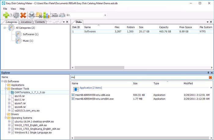 دانلود Easy Disk Catalog Maker 1.7 - دانلود مدیریت و سازماندهی دیسک های مختلف - سافت گذر