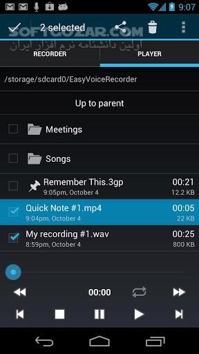 دانلود Easy Voice Recorder Pro 2.8.2 for Android +4.1 - دانلود ضبط صدا آسان برای اندروید - سافت گذر