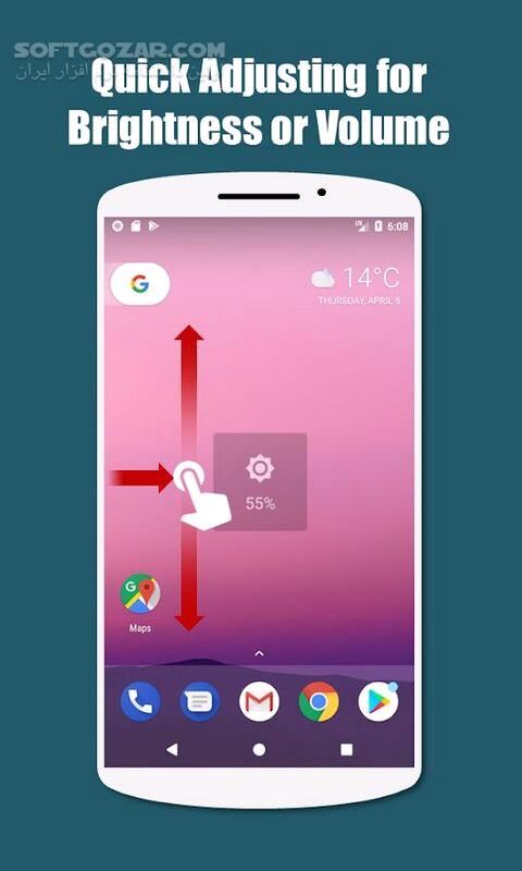 دانلود Edge Gestures 1.8.4 For Android +4.4 - دانلود میانبر اپ اندروید برای اندروید - سافت گذر