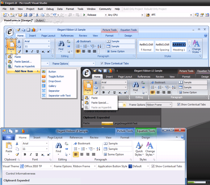 دانلود Elegant Ribbon 4.2.0.0 - دانلود نرم افزار بی نظیر سفارشی سازی ریبون - سافت گذر