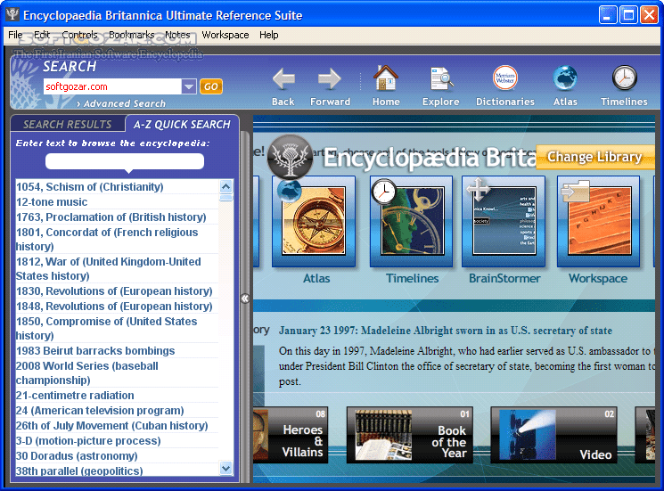 دانلود Encyclopaedia Britannica 2015 Ultimate Edition for Win/Mac - دانلود کاملترین دائرة المعارف (دانشنامه) علوم مختلف  - سافت گذر