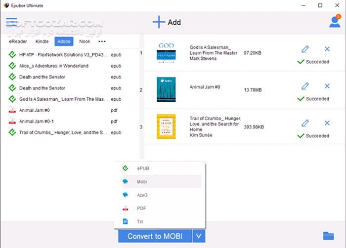 دانلود Epubor Ultimate Converter 3.0.16.296 - دانلود تبدیل فرمت کتاب الکترونیکی - سافت گذر