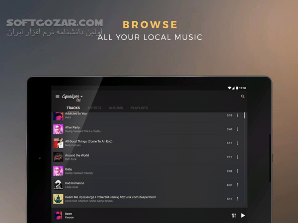 دانلود Equalizer + Pro (Music Player) 2.12.0 for Android +4.0 - دانلود پلیری با افکت های صوتی زیبا برای اندروید - سافت گذر
