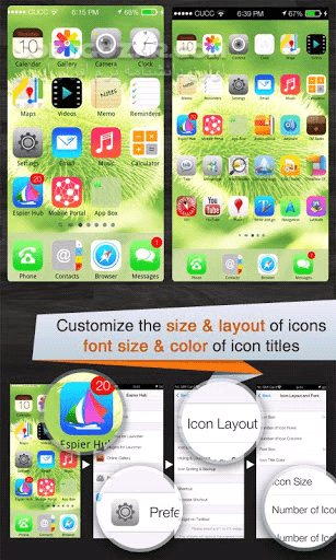 دانلود Espier Launcher 3.4.0 for Android +2.2 - دانلود لانچر شبیه سازی شده سیستم عامل iOS برای اندروید - سافت گذر