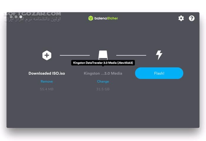 دانلود Etcher 1.19.19 - دانلود ساخت دیسک و فلش مموری قابل بوت - سافت گذر