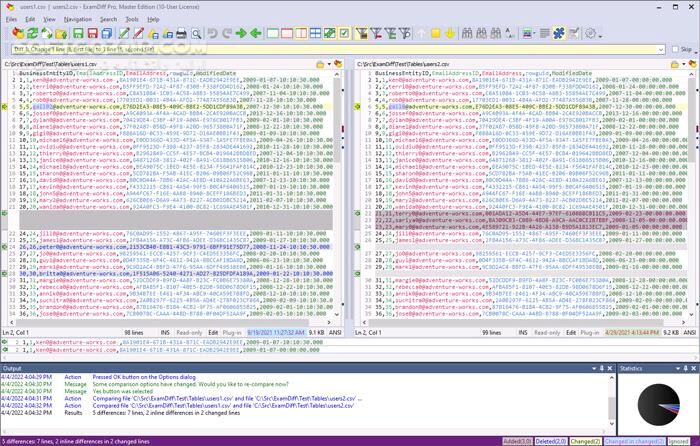 دانلود ExamDiff Pro Master Edition 16.0.1.18 - دانلود مقایسه فایل‌ها و فولدرها - سافت گذر