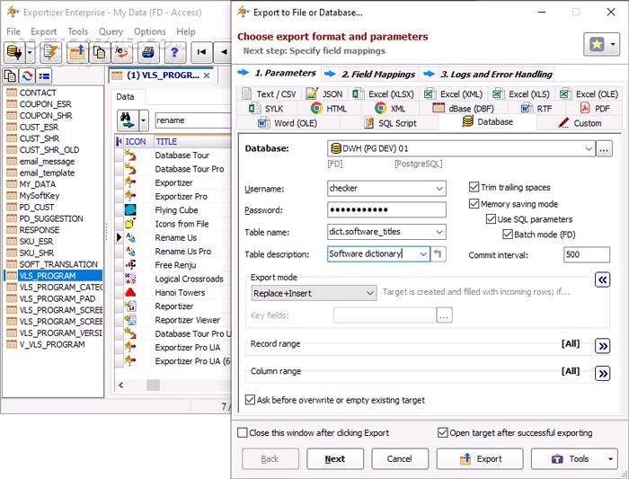 دانلود Exportizer Enterprise 10.2.8.591 - دانلود استخراج و تبدیل داده‌ها - سافت گذر