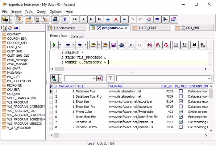 دانلود Exportizer Enterprise 10.2.8.591 - دانلود استخراج و تبدیل داده‌ها - سافت گذر