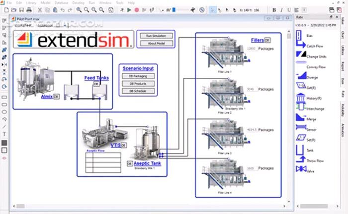 دانلود ExtendSim Pro 2024R1 (x64) - دانلود شبیه سازی فرایندهای پیچیده - سافت گذر