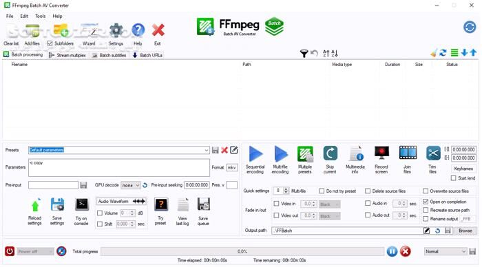دانلود FFmpeg Batch AV Converter 3.2.6 - دانلود انکودر و مبدل فایل های ویدئویی و صوتی - سافت گذر