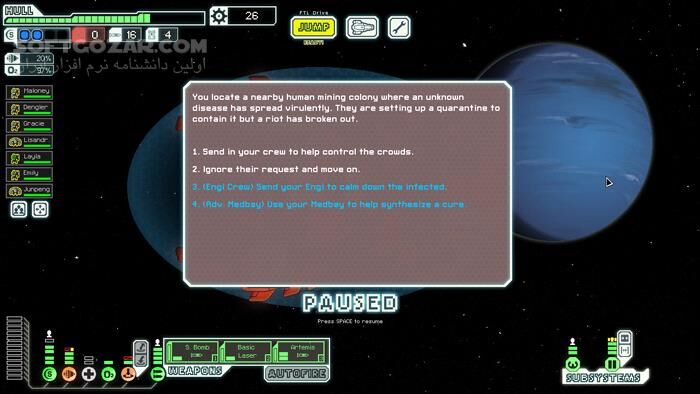 دانلود FTL: Faster Than Light - دانلود بازی شبیه سازی برای کامپیوتر - سافت گذر