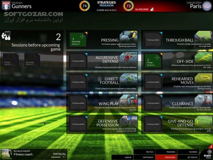 دانلود FX Eleven - دانلود بازی شبیه ساز مدیریت فوتبال اِف‌ایکس الِوِن - سافت گذر