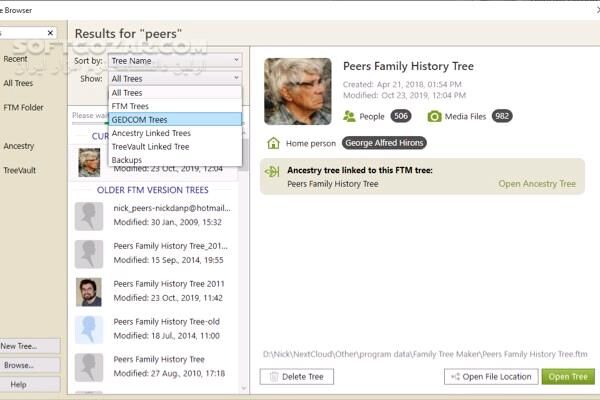 دانلود Family Tree Maker 23.3.0.1570 Windows/ 24.0.1.252 macOS - دانلود فمیلی تری میکر - سافت گذر
