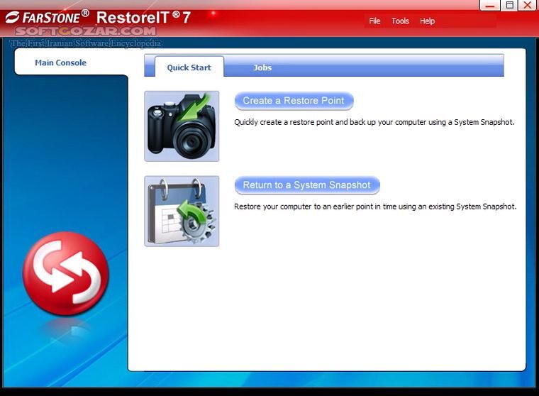دانلود FarStone RestoreIT 10 Build 4.1.100.1332 / TotalRecovery Pro 11.0 /Server 10.10.1 / Total Backup Recovery Server 10.10 - دانلود نرم افزار پشتیبان گیری کم حجم و سریع از اطلاعات - سافت گذر