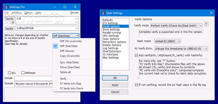 دانلود FastCopy 5.11.2 - دانلود کپی و انتقال فایل‌ها و پوشه‌ها - سافت گذر