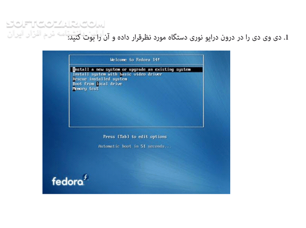 دانلود آموزش تصویری سیستم عامل فدورا - دانلود کتاب آشنایی با نصب سیستم عامل Fedora 14 - سافت گذر