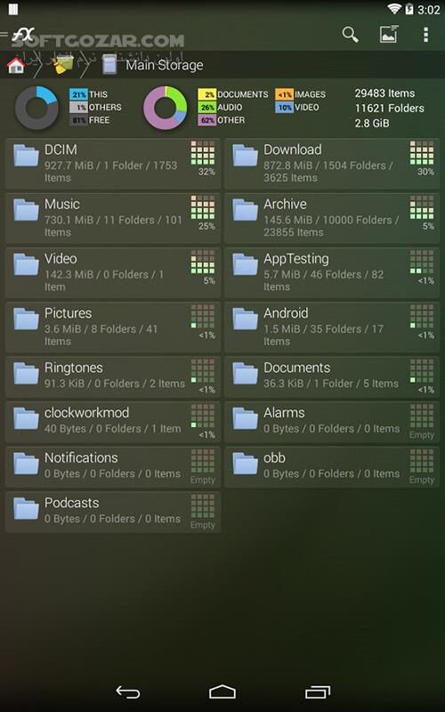 دانلود File Explorer 9.0.0.3 for Android +2.1 - دانلود فایل منیجر برای اندروید - سافت گذر