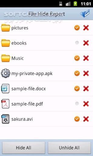 دانلود File Hide Expert 2.2.7 for Android +2.3 - دانلود مخفی کردن پوشه ها برای اندروید - سافت گذر