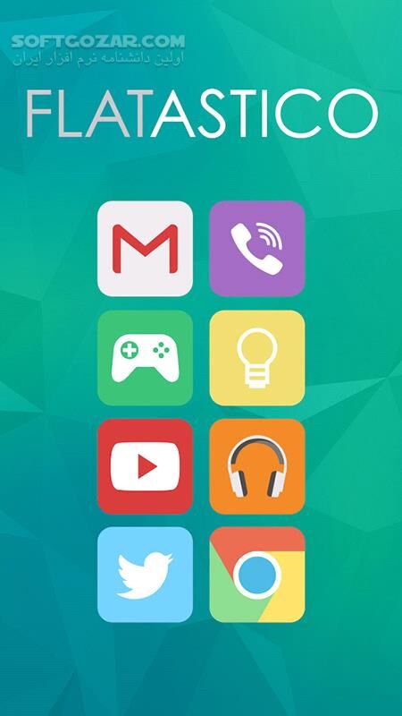 دانلود Flatastico 5.4 for Android +4.0 - دانلود 1300 آیکون برای اندروید - سافت گذر