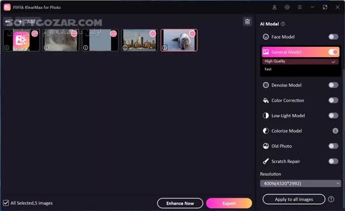 دانلود FliFlik KlearMax for Photo 3.0.1 - دانلود ترمیم عکس با هوش مصنوعی - سافت گذر