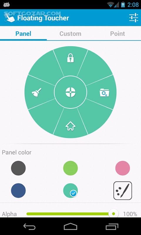 دانلود Floating Toucher Premium 3.1.1 for Android +2.3 - دانلود منوی معلق اندروید برای اندروید - سافت گذر