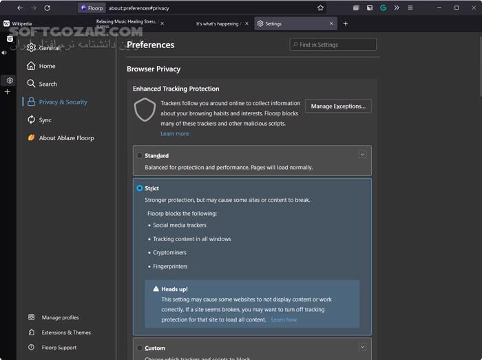 دانلود Floorp Browser 12.10.1 - دانلود مرورگر فلورپ - سافت گذر