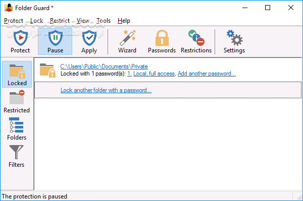 دانلود Folder Guard 25.7.1 - دانلود فولدر گارد - سافت گذر