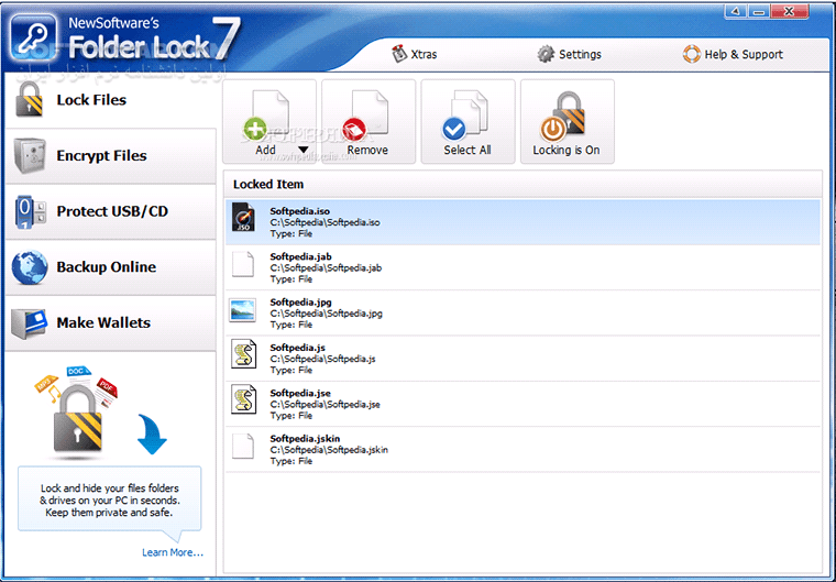 دانلود Folder Lock 10.1.9 - دانلود رمز گذاری روی فایل ها و فولدر ها فولدرلاک - سافت گذر