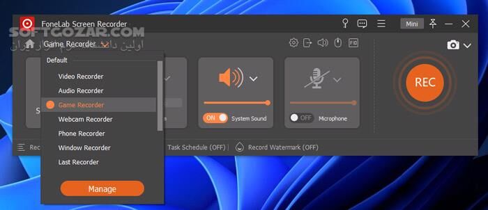دانلود FoneLab Screen Recorder 1.5.58 (x64) - دانلود ضبط صفحه نمایش - سافت گذر