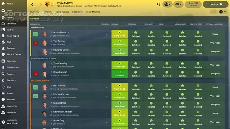 دانلود Football Manager 2018 - دانلود بازی فوتبال منیجر - سافت گذر