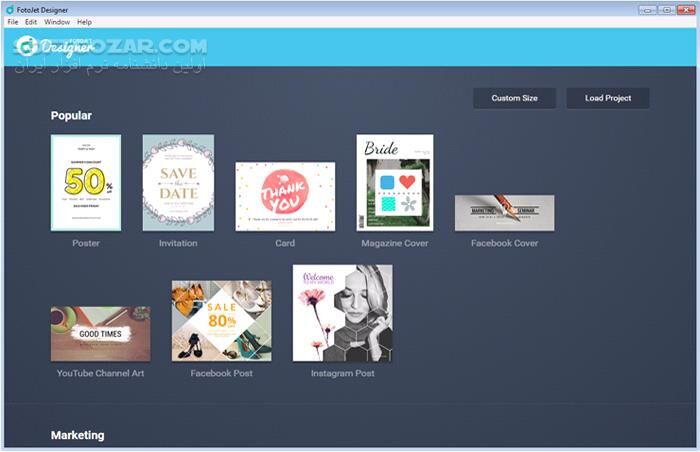 دانلود FotoJet Designer 1.3.0 - دانلود طراحی گرافیکی و تبلیغاتی - سافت گذر
