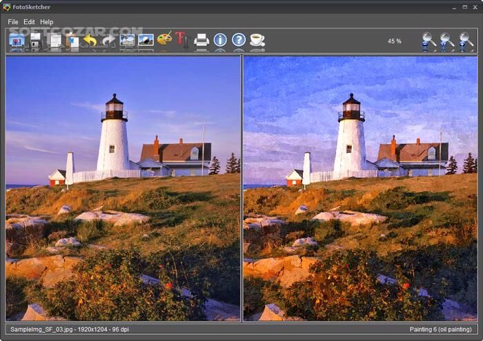 دانلود FotoSketcher 3.96 (x64) - دانلود تبدیل عکس به نقاشی - سافت گذر