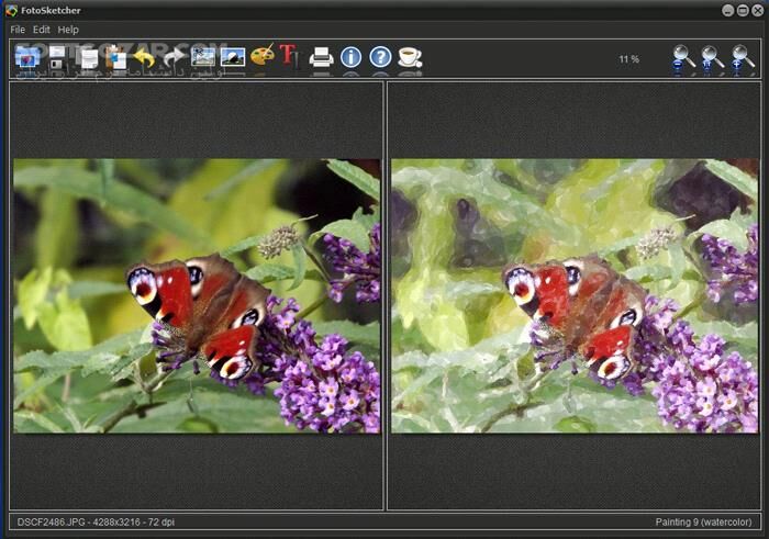 دانلود FotoSketcher 3.96 (x64) - دانلود تبدیل عکس به نقاشی - سافت گذر