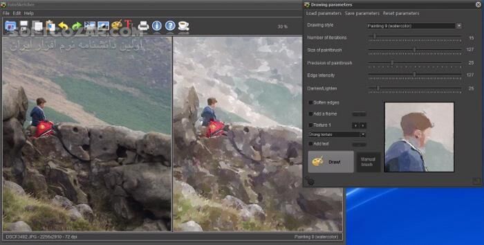 دانلود FotoSketcher 3.96 (x64) - دانلود تبدیل عکس به نقاشی - سافت گذر