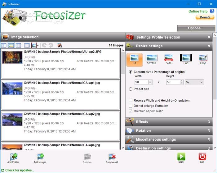 دانلود Fotosizer Professional 3.18.0.585 - دانلود تغییر سایز و حجم گروهی عکس ها - سافت گذر