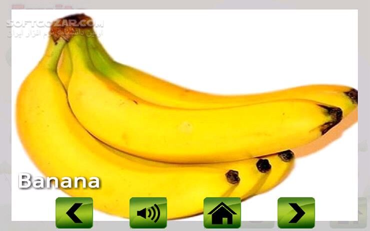 دانلود Fruit veg shape color for kids 3.1 for Android +3.0 - دانلود آموزش میوه ها، سبزیجات، رنگ ها به زبان انگلیسی برای کودکان برای اندروید - سافت گذر