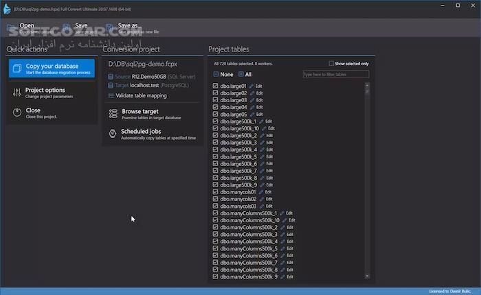 دانلود Full Convert Pro 25.10.1691 / Ultimate 25.12.1693 - دانلود قویترین نرم افزار تبدیل انواع پایگاه داده (دیتابیس) به یکدیگر - سافت گذر