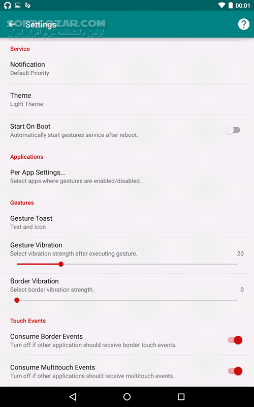دانلود GMD GestureControl 10.1.9 for Android +4.0 - دانلود کنترل گوشی با Gesture برای اندروید - سافت گذر