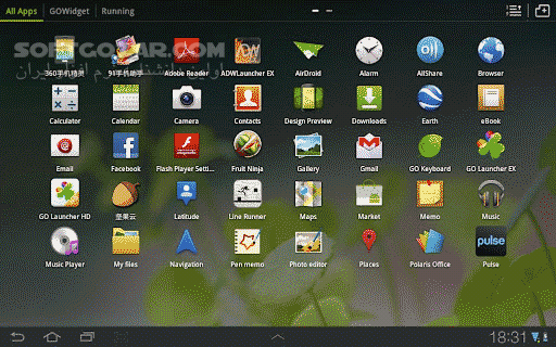 دانلود GO Launcher HD 1.19 for Android +2.2 - دانلود لانچر معروف و قدرتمند برای تبلت ها برای اندروید - سافت گذر